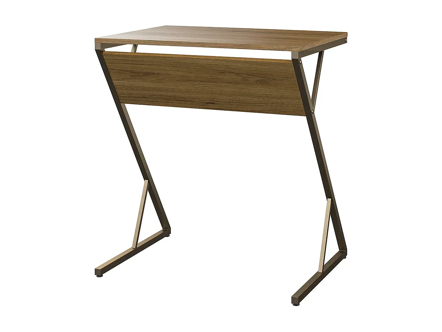 Moderner Arbeitstisch in Silber mit Stauraum