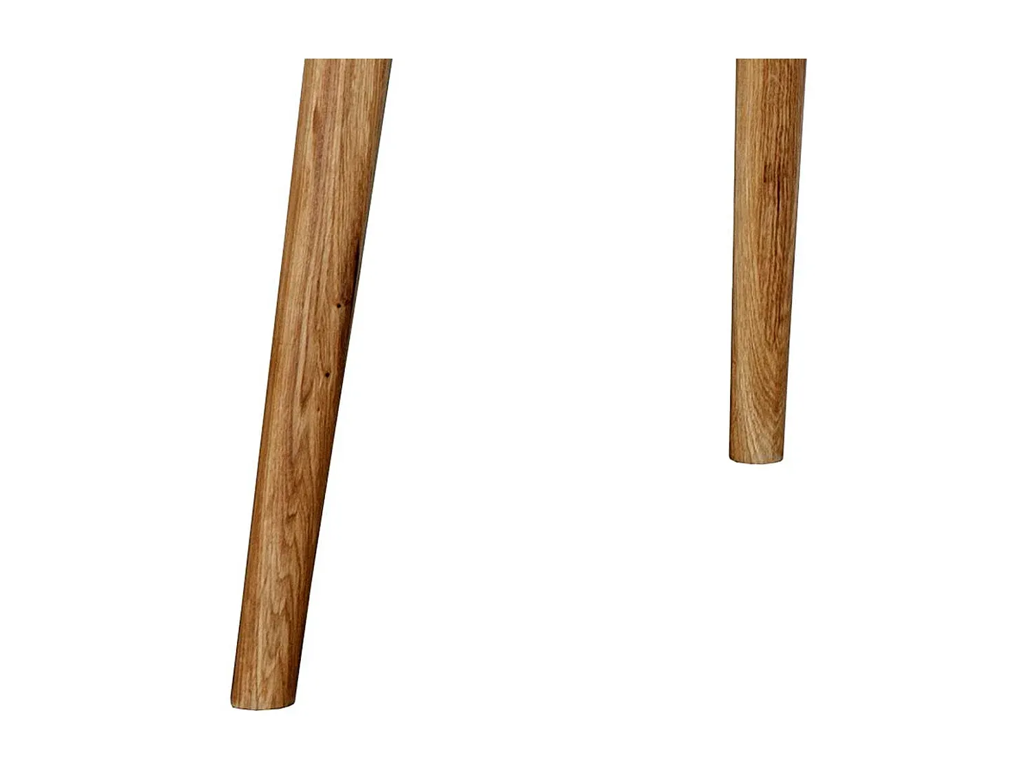 Runder Esstisch in Holzoptik mit schwarzer Basis, 90 cm