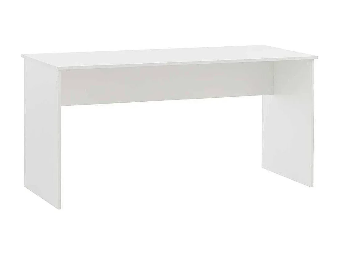 Moderner Schreibtisch mit Walnuss-Finish und Metallbeinen