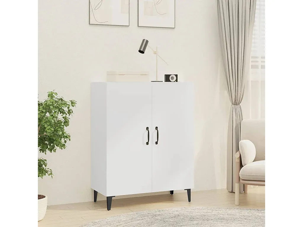Moderner Grauer Sideboard mit LED und Sonoma Design