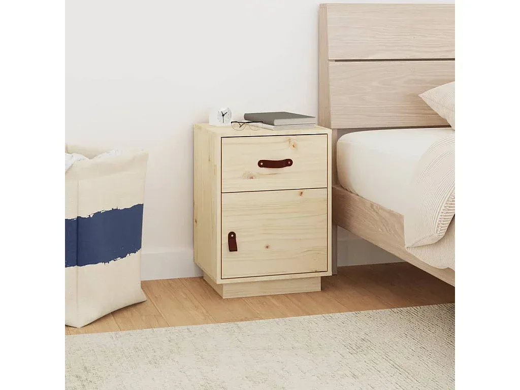 Moderner Nachttisch mit Schublade in Eichenoptik