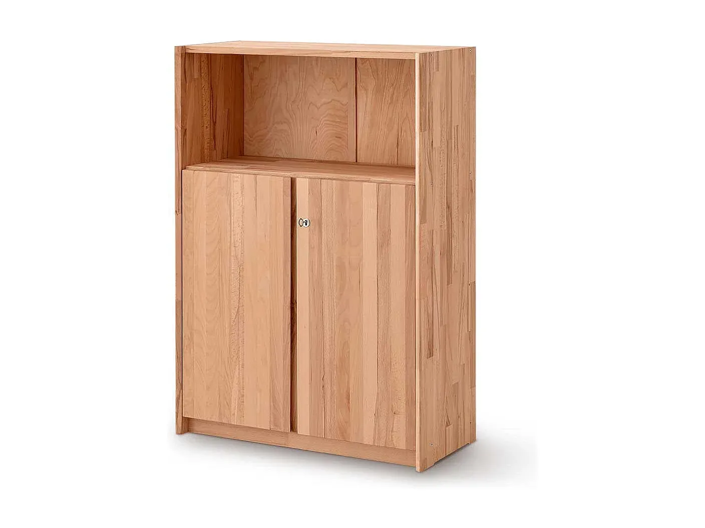 Moderner Aktenschrank aus Massivholz mit Drehbaren Türen