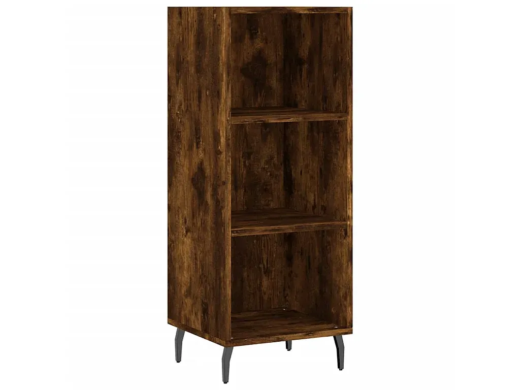 Küchen-Sideboard mit 2 Türen in Zementoptik, Wohnzimmer-Buffet, 81 x 44 x 86 cm