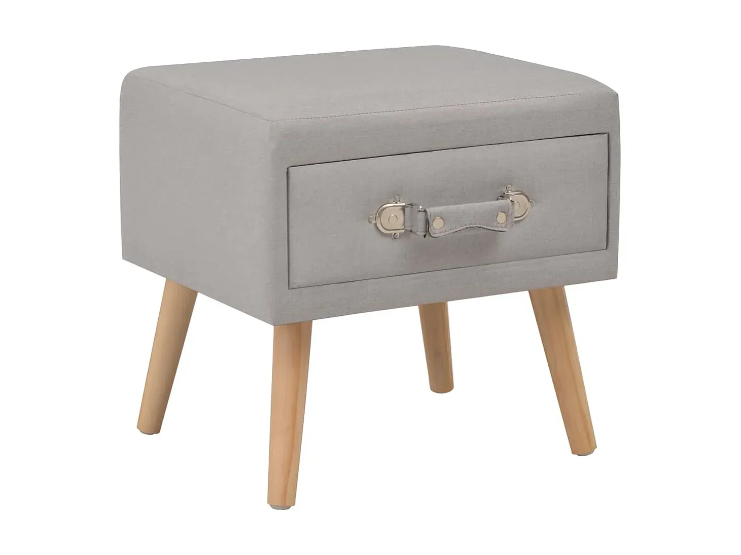 Moderner Nachttisch in Schwarz, 40x36x65 cm