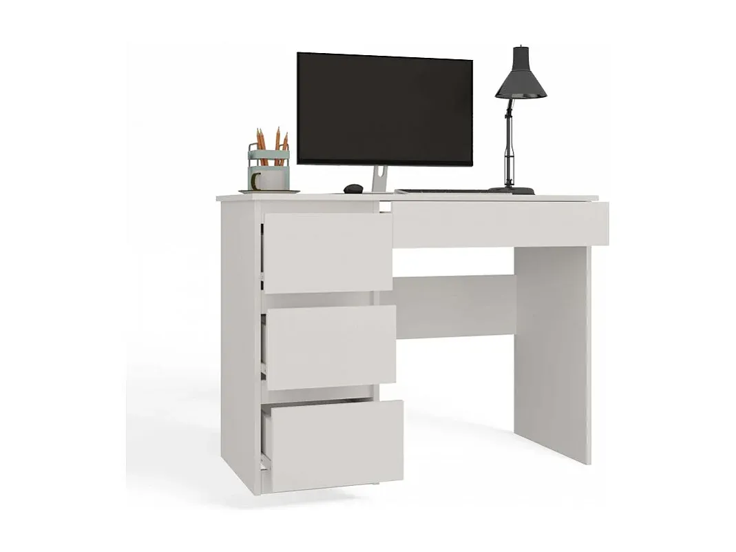 Höhenverstellbarer Schreibtisch in Eichenoptik