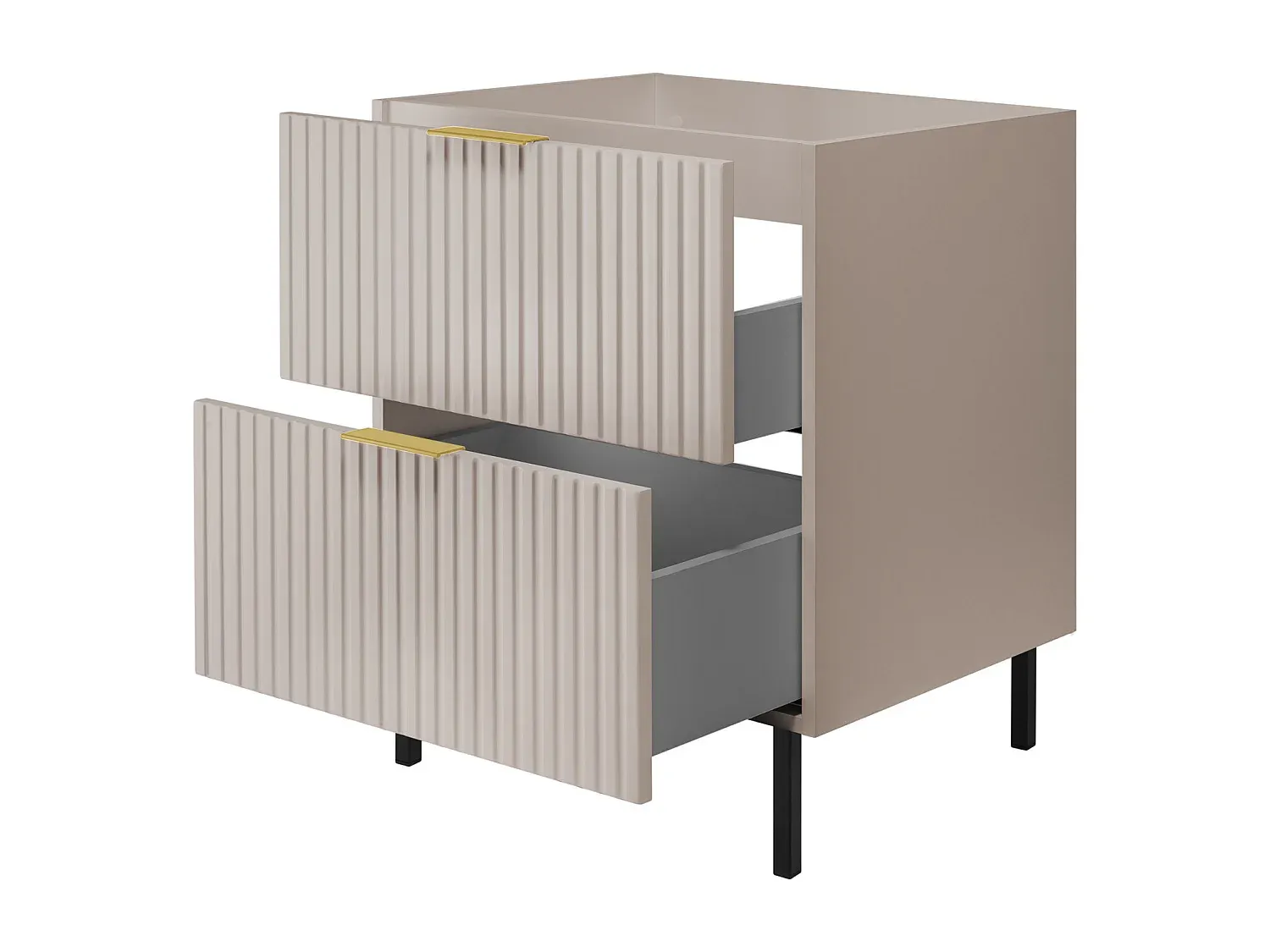 Moderner Badezimmer-Wandschrank in Kaschmirgrau