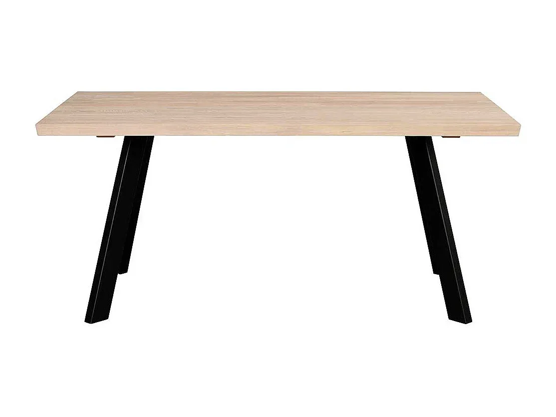 Rechteckiger Esstisch aus massivem Teakholz 180x90 cm