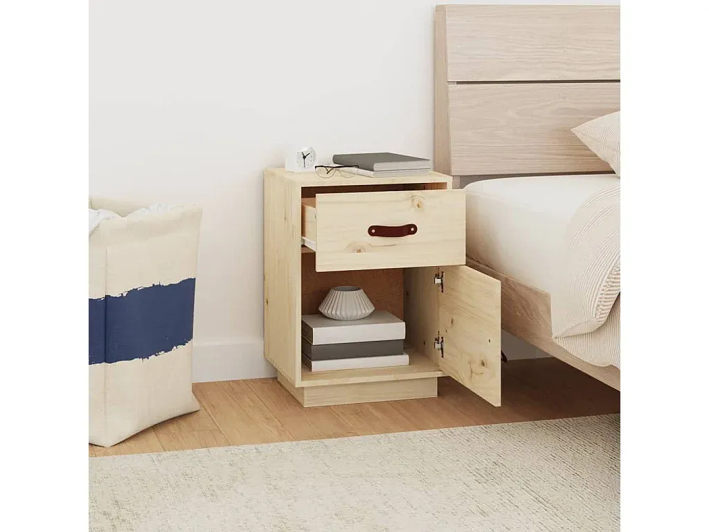 Moderner Nachttisch mit Schublade in Eichenoptik