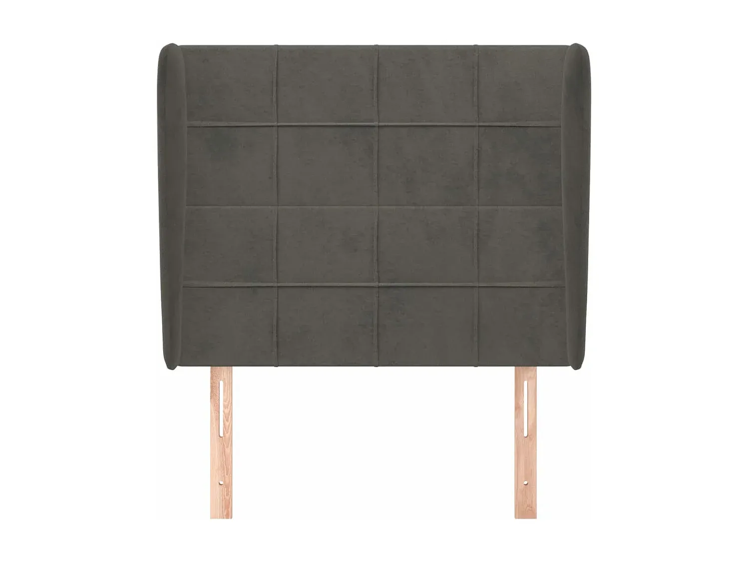 Polsterbett Kopfteil Hellgrau 163x78 cm Stoff