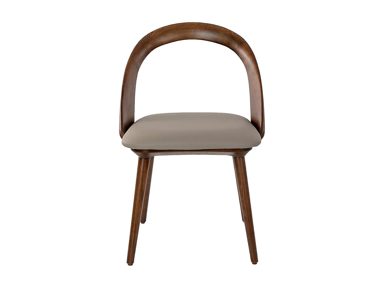 Eleganter weißer Öko-Lederstuhl im 4er-Set