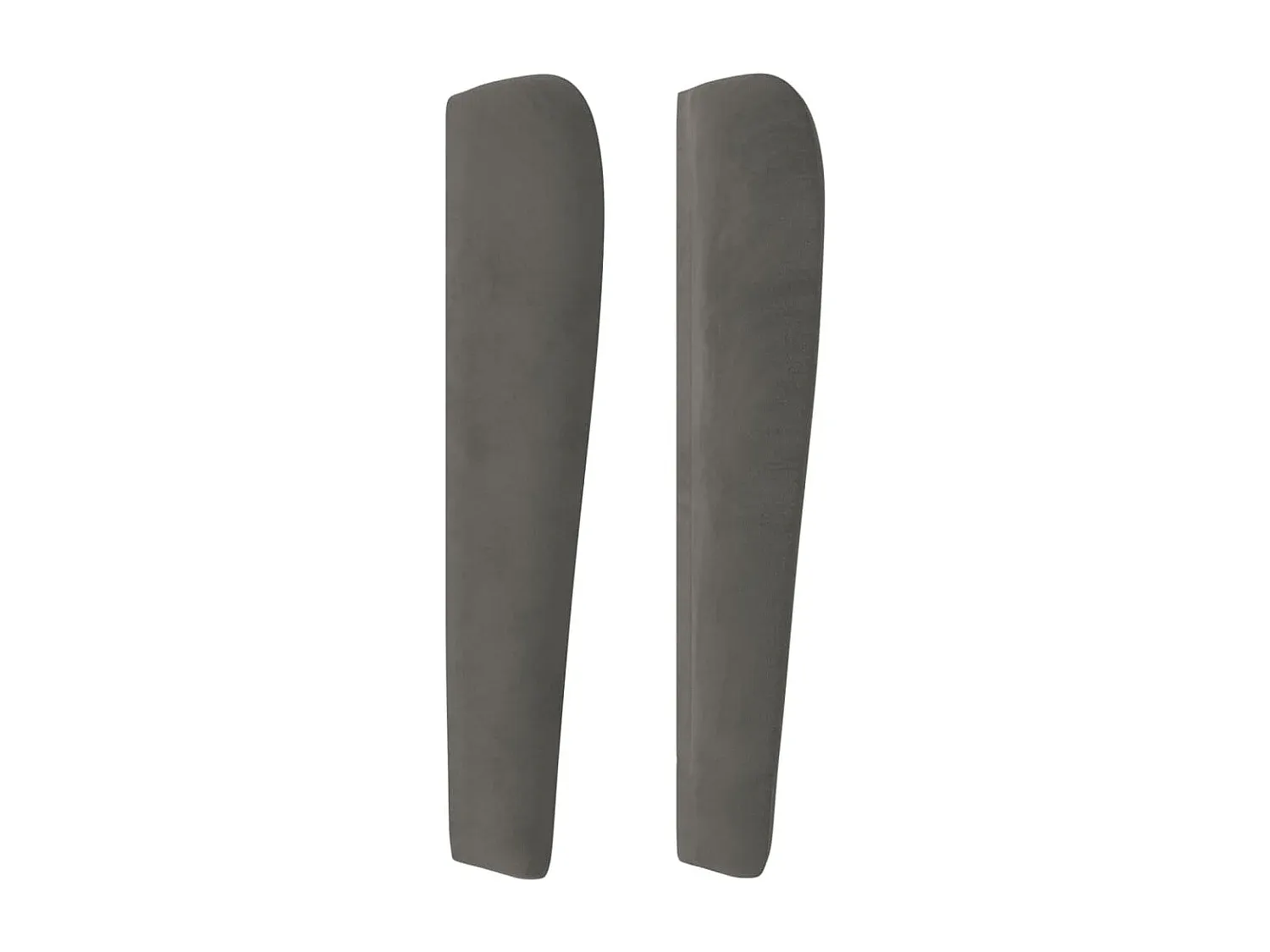 Polsterbett Kopfteil Hellgrau 163x78 cm Stoff