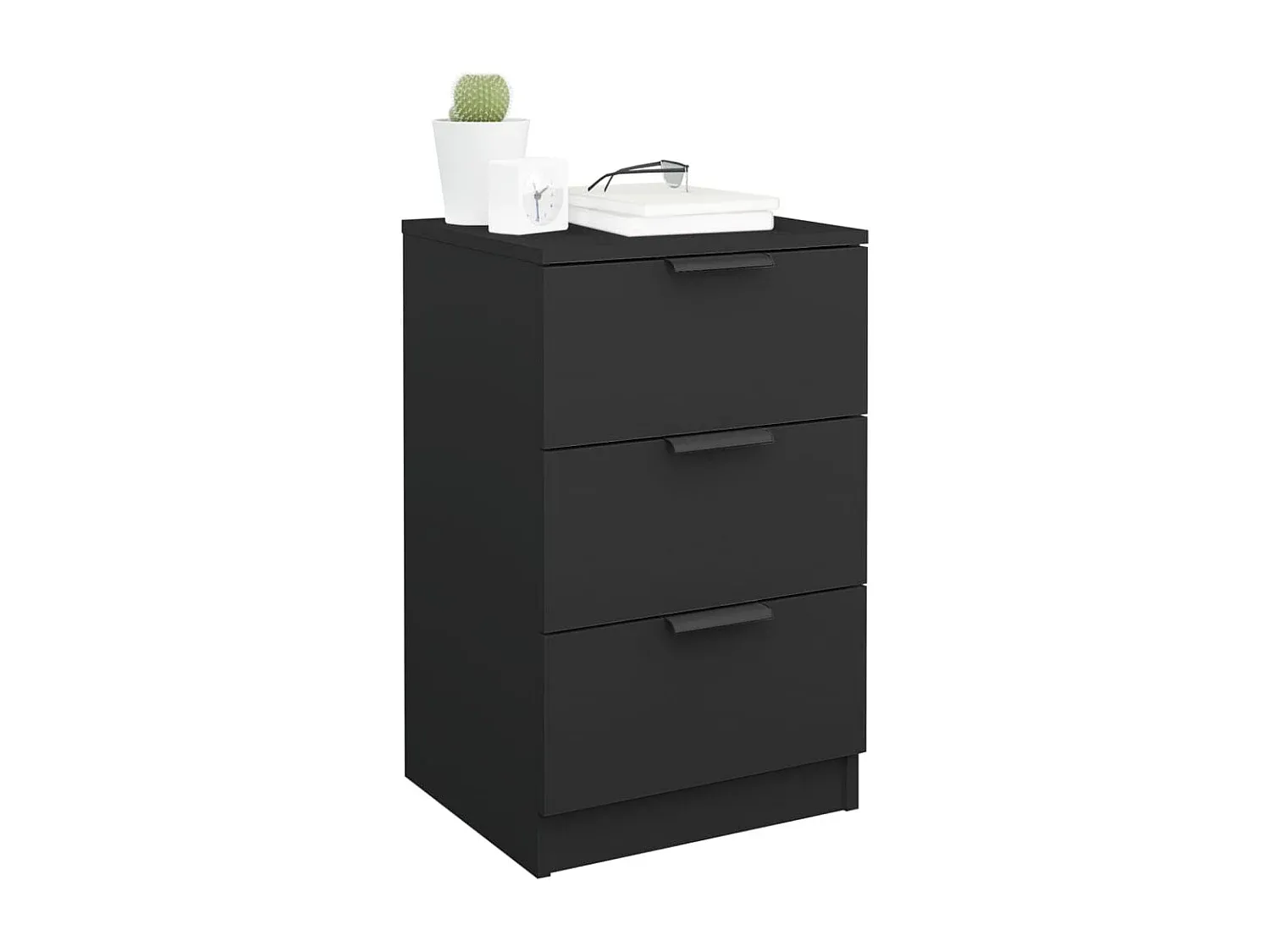 Holz Nachttisch mit Schublade im Boho-Stil