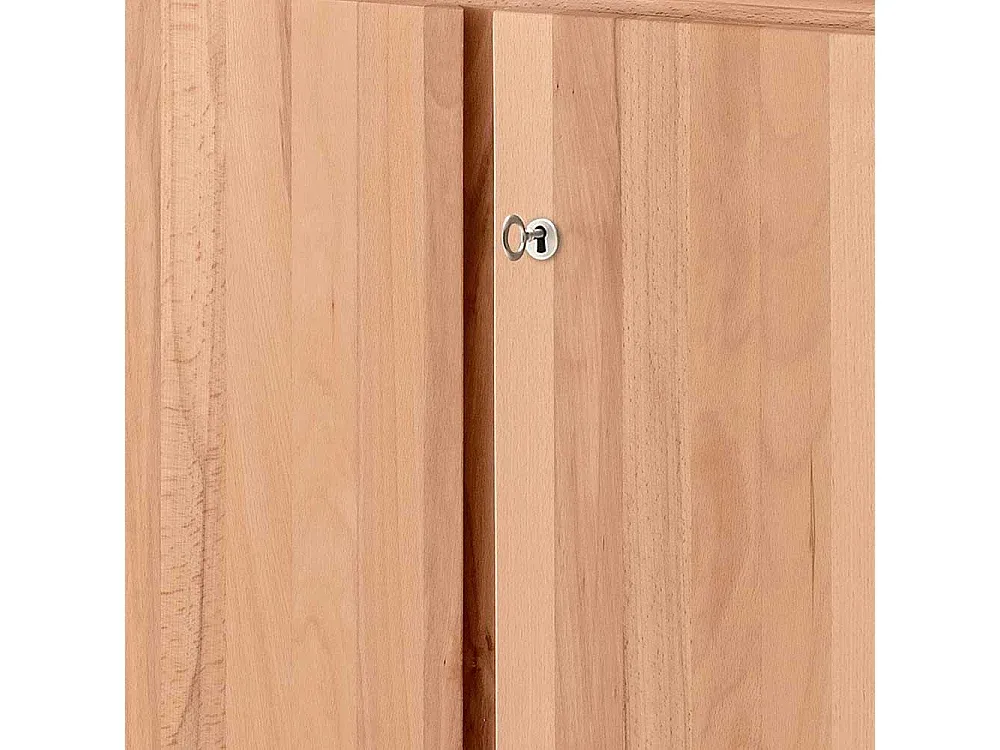 Moderner Aktenschrank aus Massivholz mit Drehbaren Türen