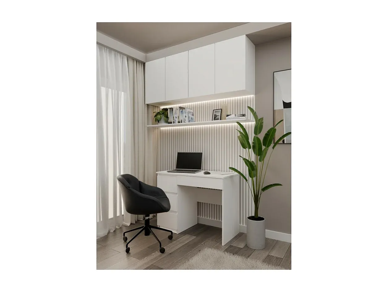 Höhenverstellbarer Schreibtisch in Eichenoptik