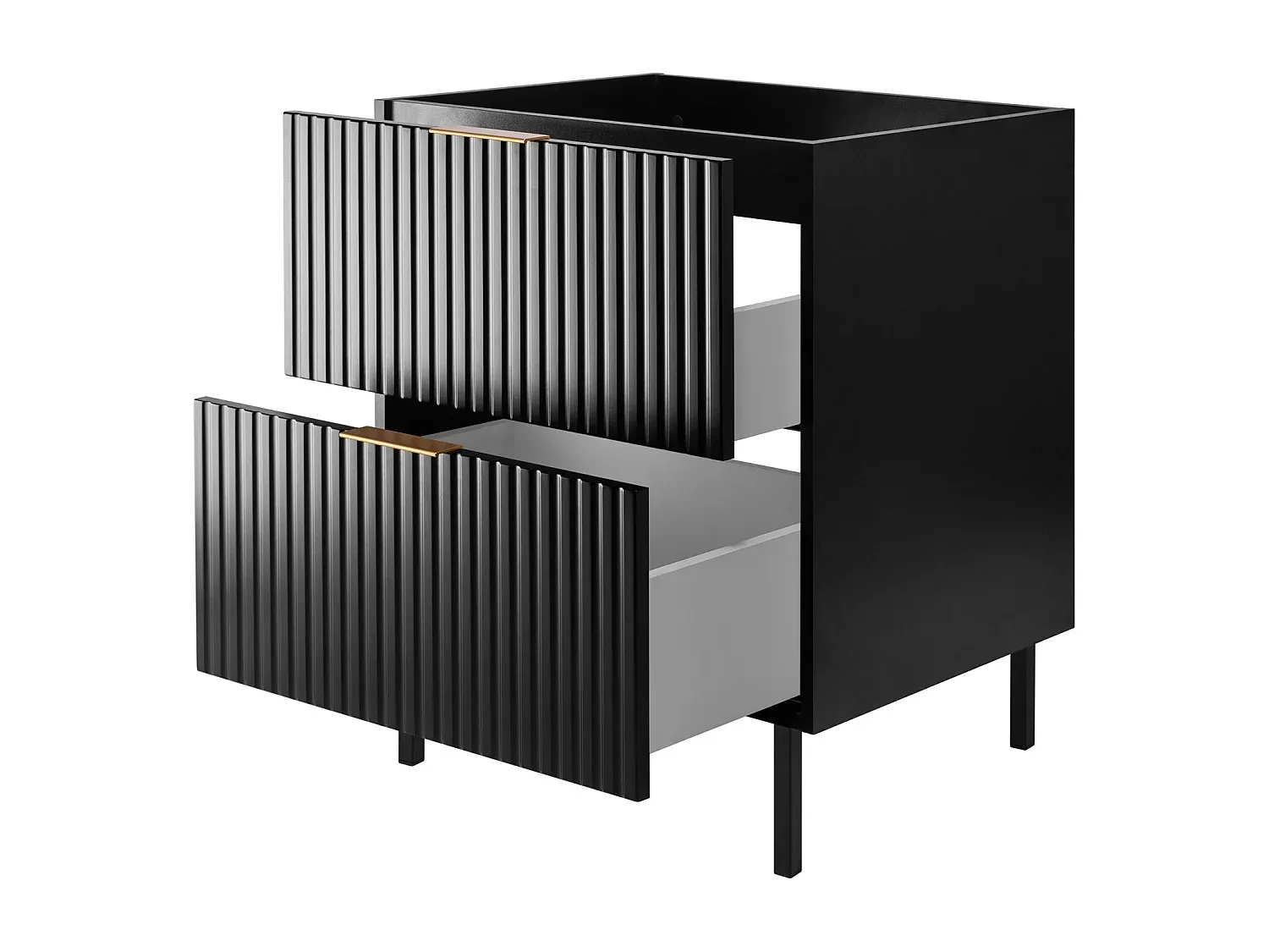 Moderner Badezimmer Waschbeckenunterschrank in Shabby Chic