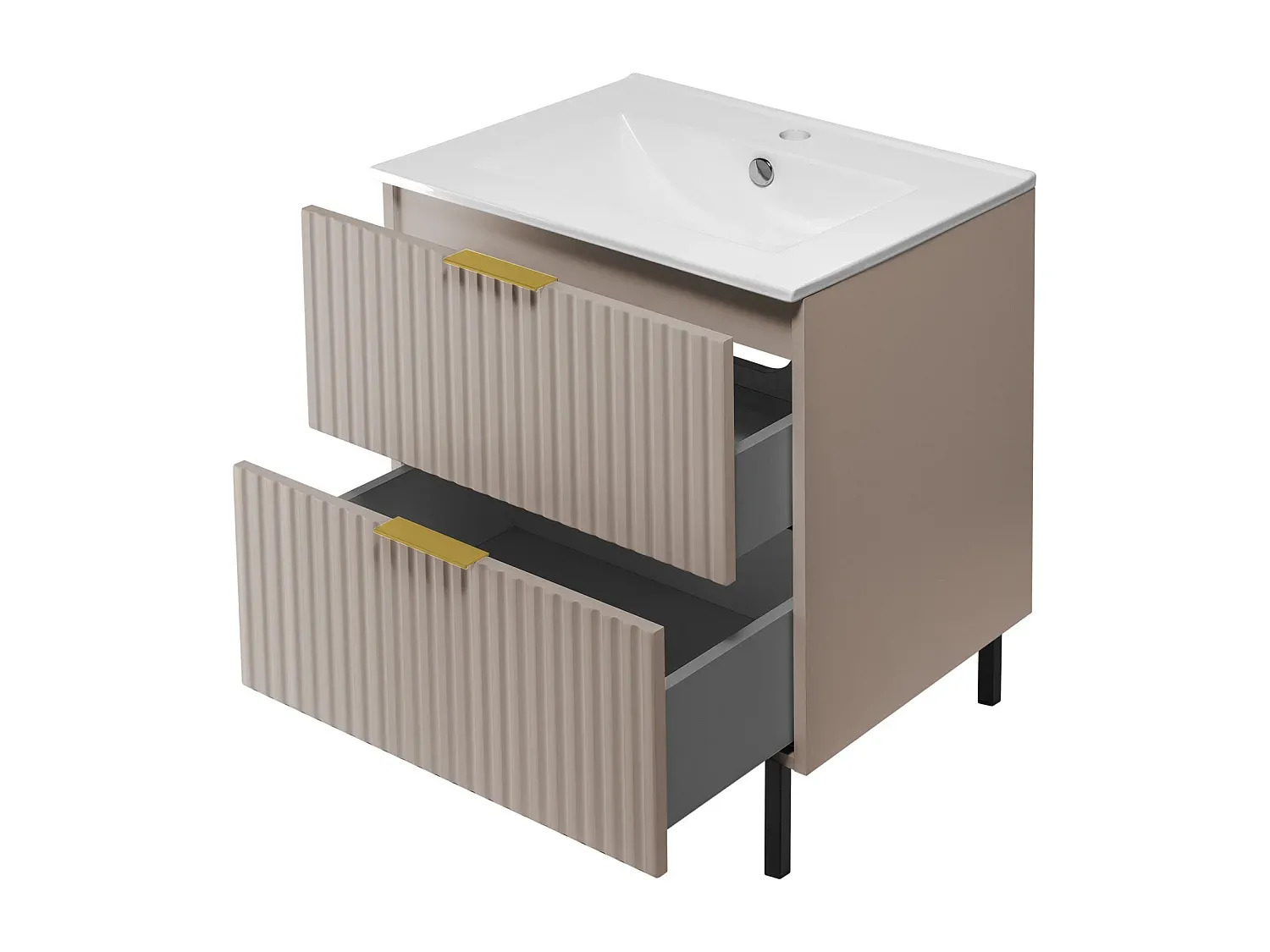 Moderner Badezimmer-Wandschrank in Kaschmirgrau