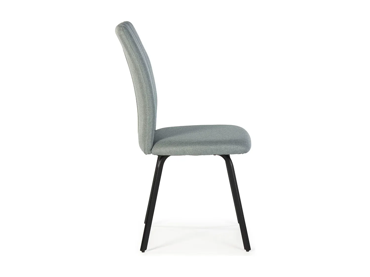 Stoffstühle mit Metallbeinen, 2er-Set, L47 cm