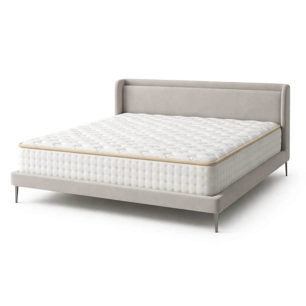 Matratze 140 x 190 cm, Memory Foam, 7 Zonen, mittelfest, wendbar, 18 cm Hoehe, atmungsaktiv-vorqira