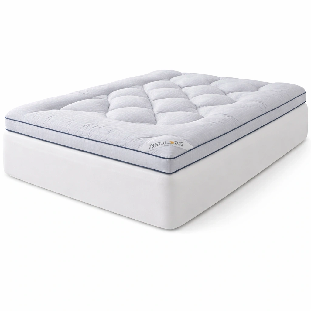 Gesteppter Matratzen Topper 140 x 200 cm, Weich und Atmungsaktiv, Komfort Auflage mit Rundum Gummizug-vorqira