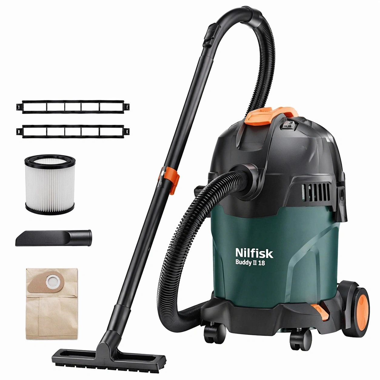 Nass- und Trockensauger 18L 1200W Mehrzweck Staubsauger fuer Haus Garten und Auto Blau Schwarz-vorqira