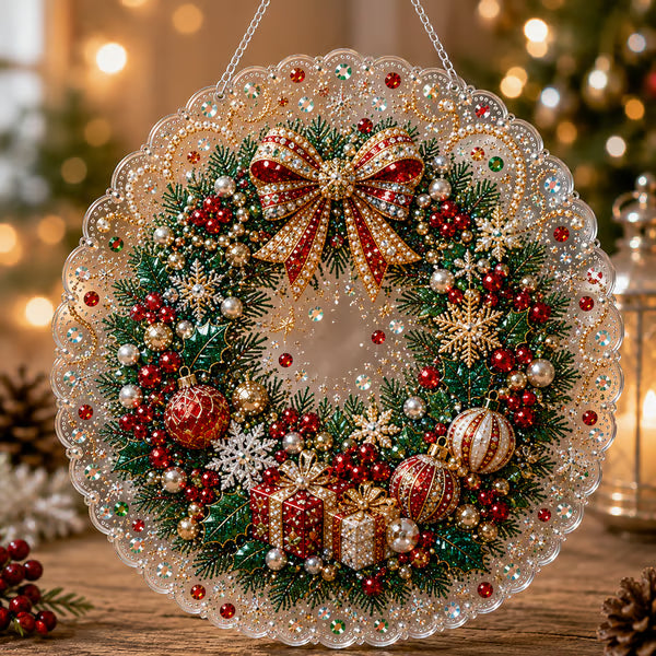 🎄 LAST DAY 49% OFF – ✨ Christmas Pearl Diamond Art Hanging Ornament Kit | Resistant Non-Fading Pearl Beads DIY Handmade Holiday Hanging Decor 🎅💎