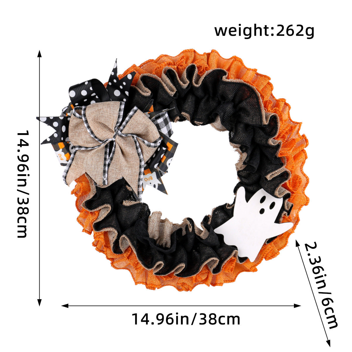 🎃 Remote Controlled LED Pumpkin Wreath | Farmhouse Fall Porch Decor ⭐672 Reviews | 60% Off Limited Time