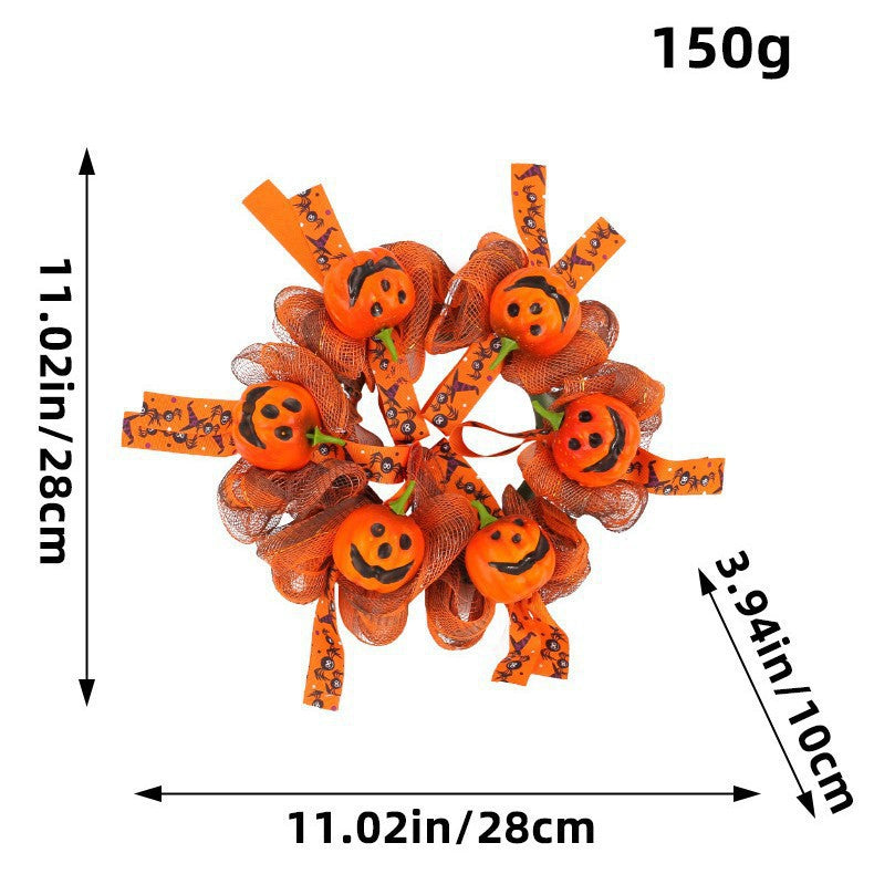 🎃 Remote Controlled LED Pumpkin Wreath | Farmhouse Fall Porch Decor ⭐672 Reviews | 60% Off Limited Time