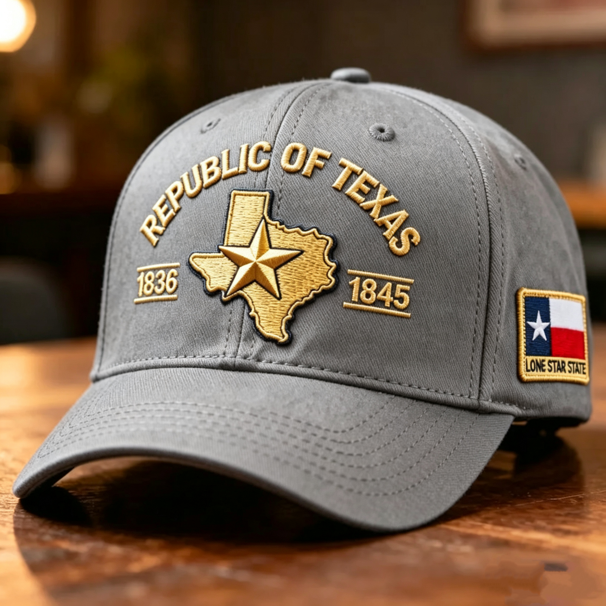🔥 Republic of Texas Embroidered Hat – Premium Lone Star Heritage Cap