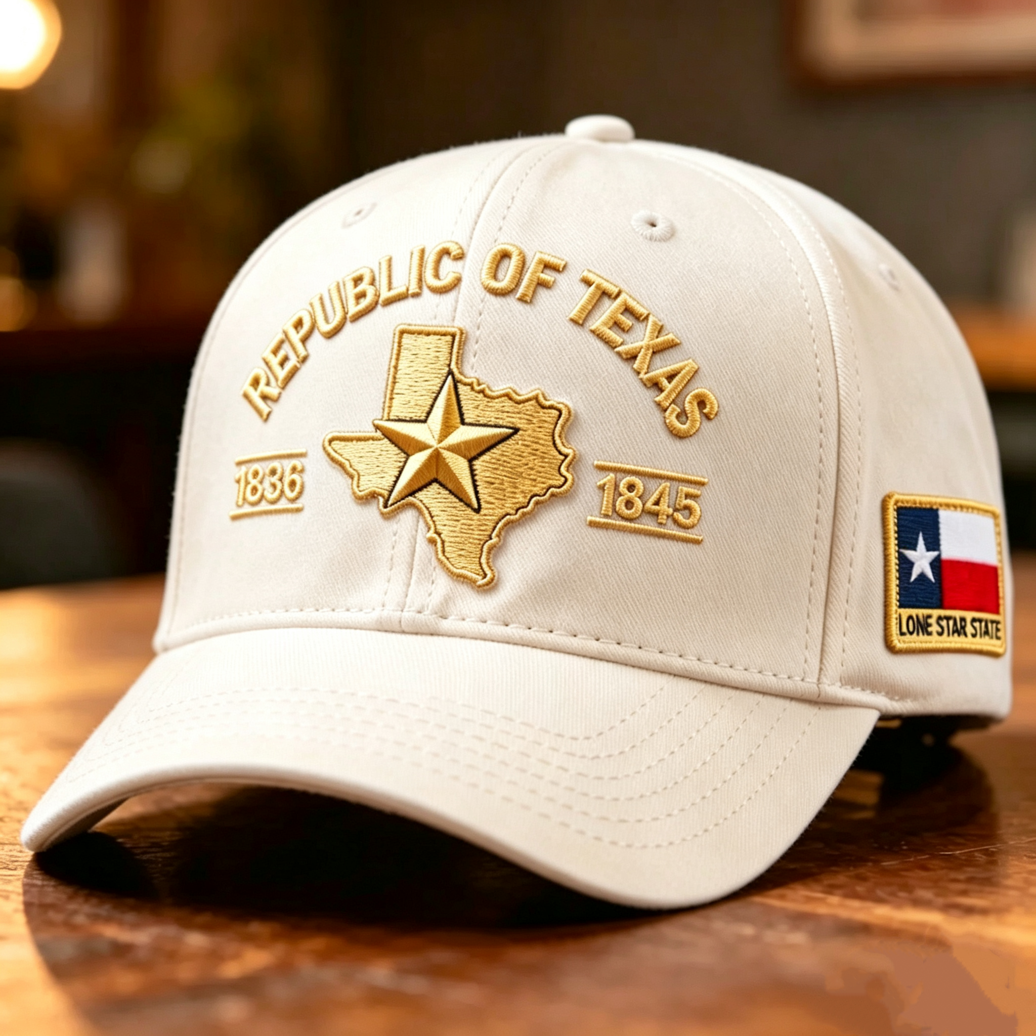 🔥 Republic of Texas Embroidered Hat – Premium Lone Star Heritage Cap