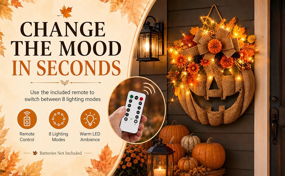 8 lighting modes