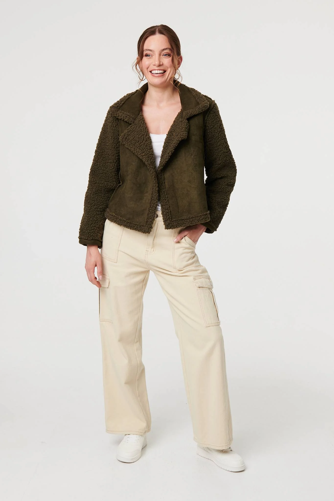 Faux Suede Lined Jacket