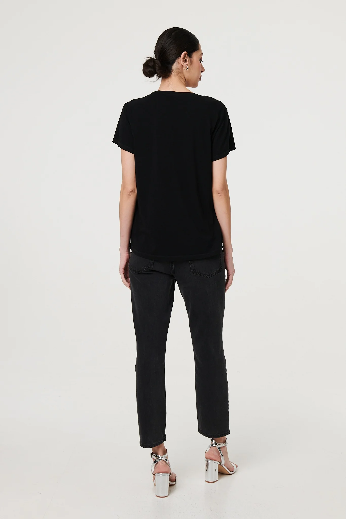 Metallic Star Detail Relaxed T-Shirt