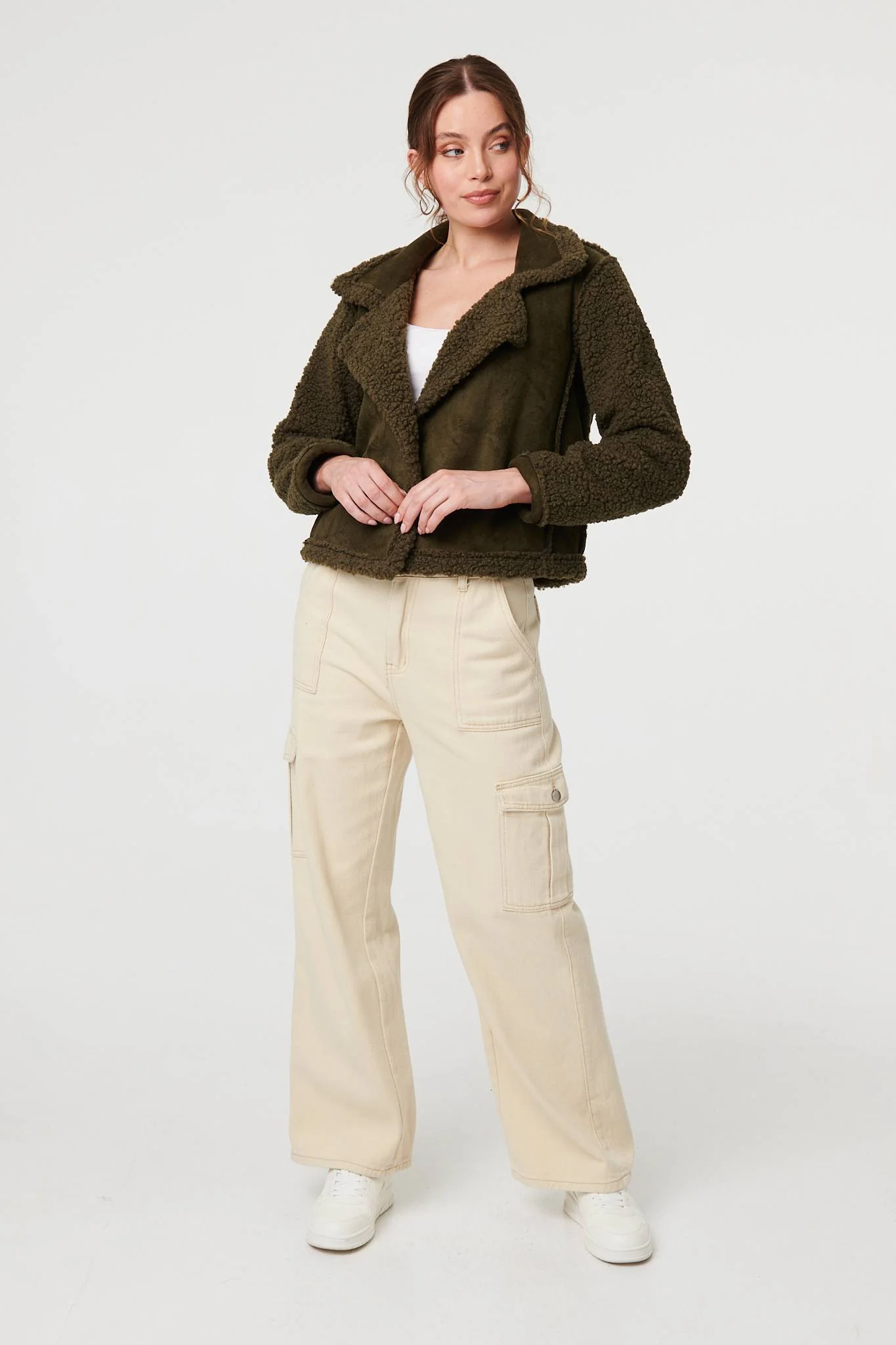 Faux Suede Lined Jacket