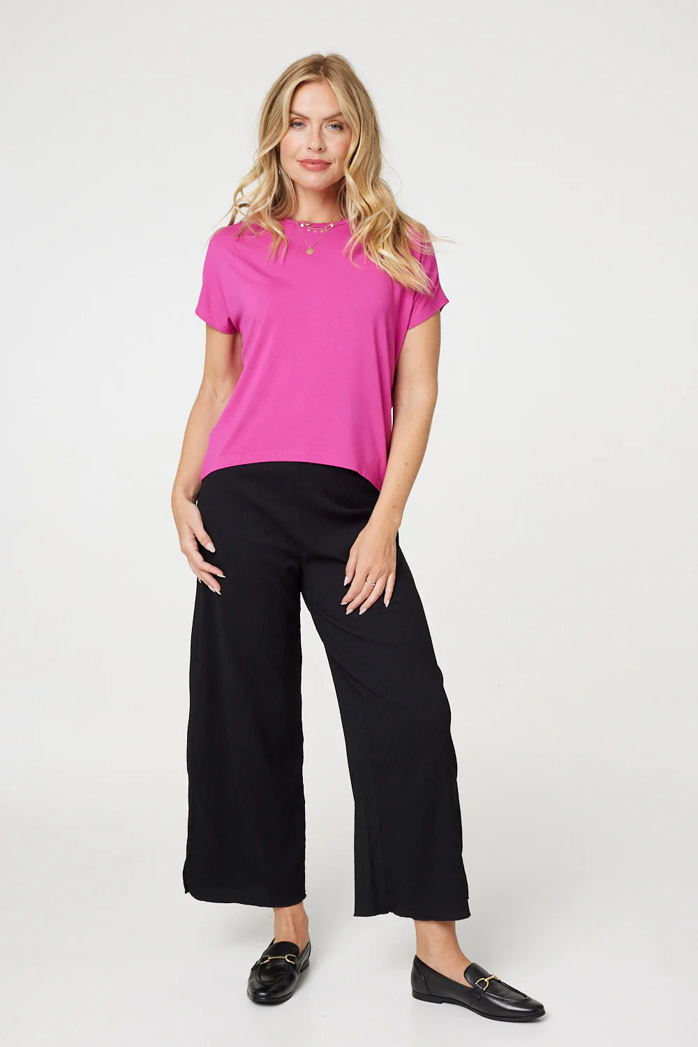 Plain Short Sleeve Boxy T-Shirt
