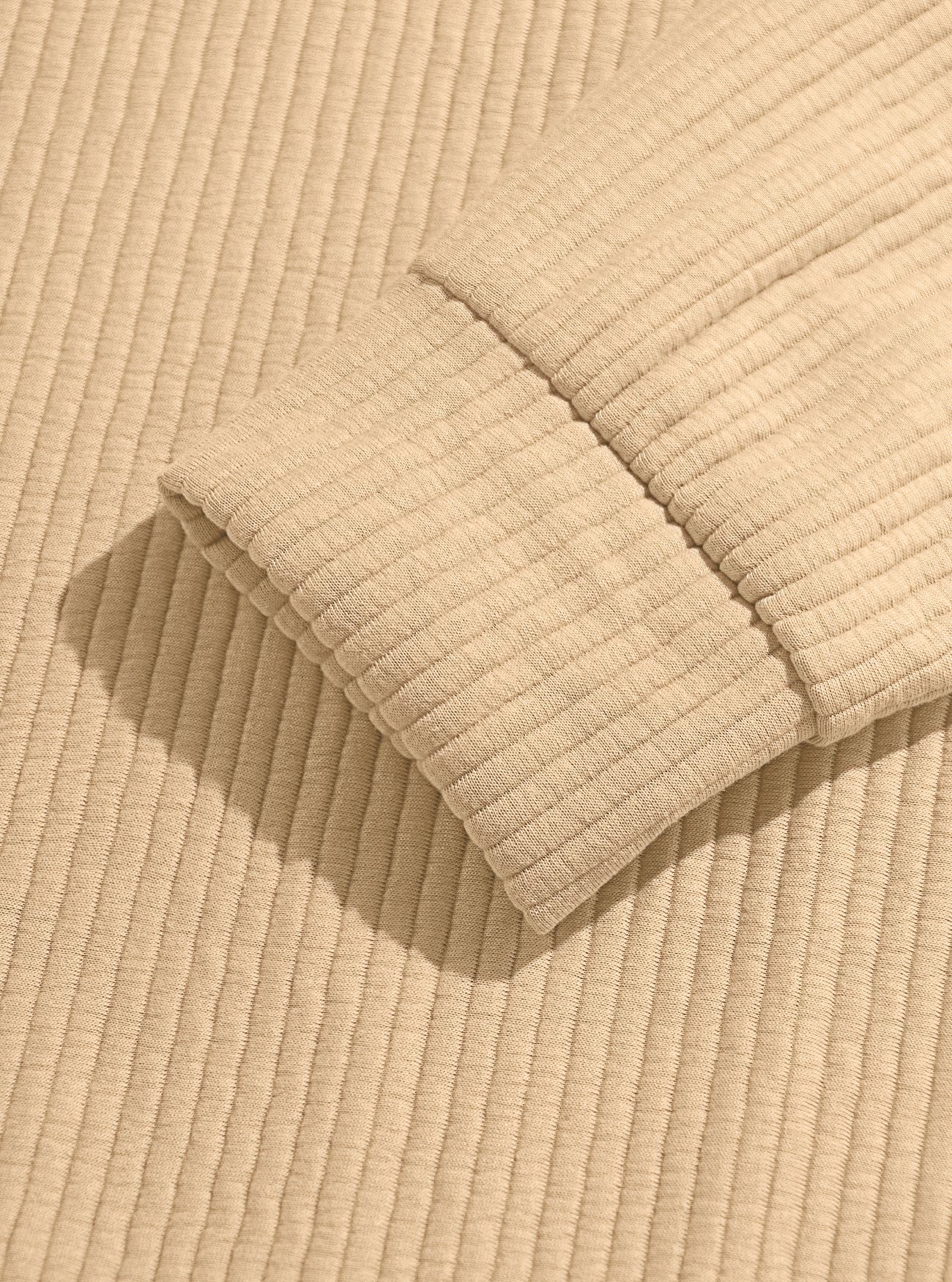Men's Contrast-Yoke Half-Zip Corduroy Pullover with Elbow Patches