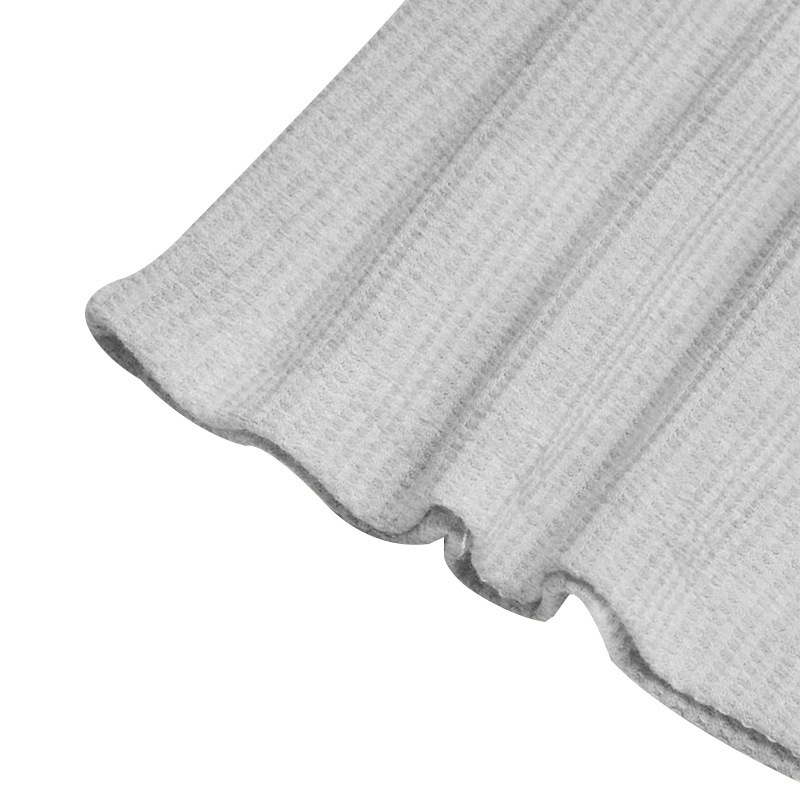 Men's Waffle Knit Long Sleeve Polo Shirt
