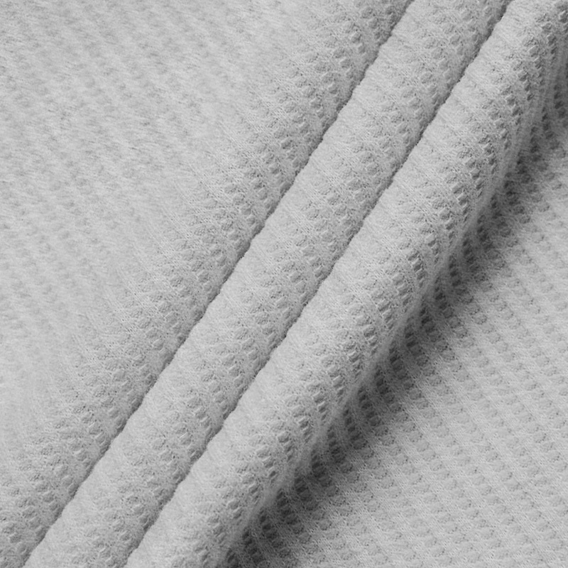 Men's Waffle Knit Long Sleeve Polo Shirt