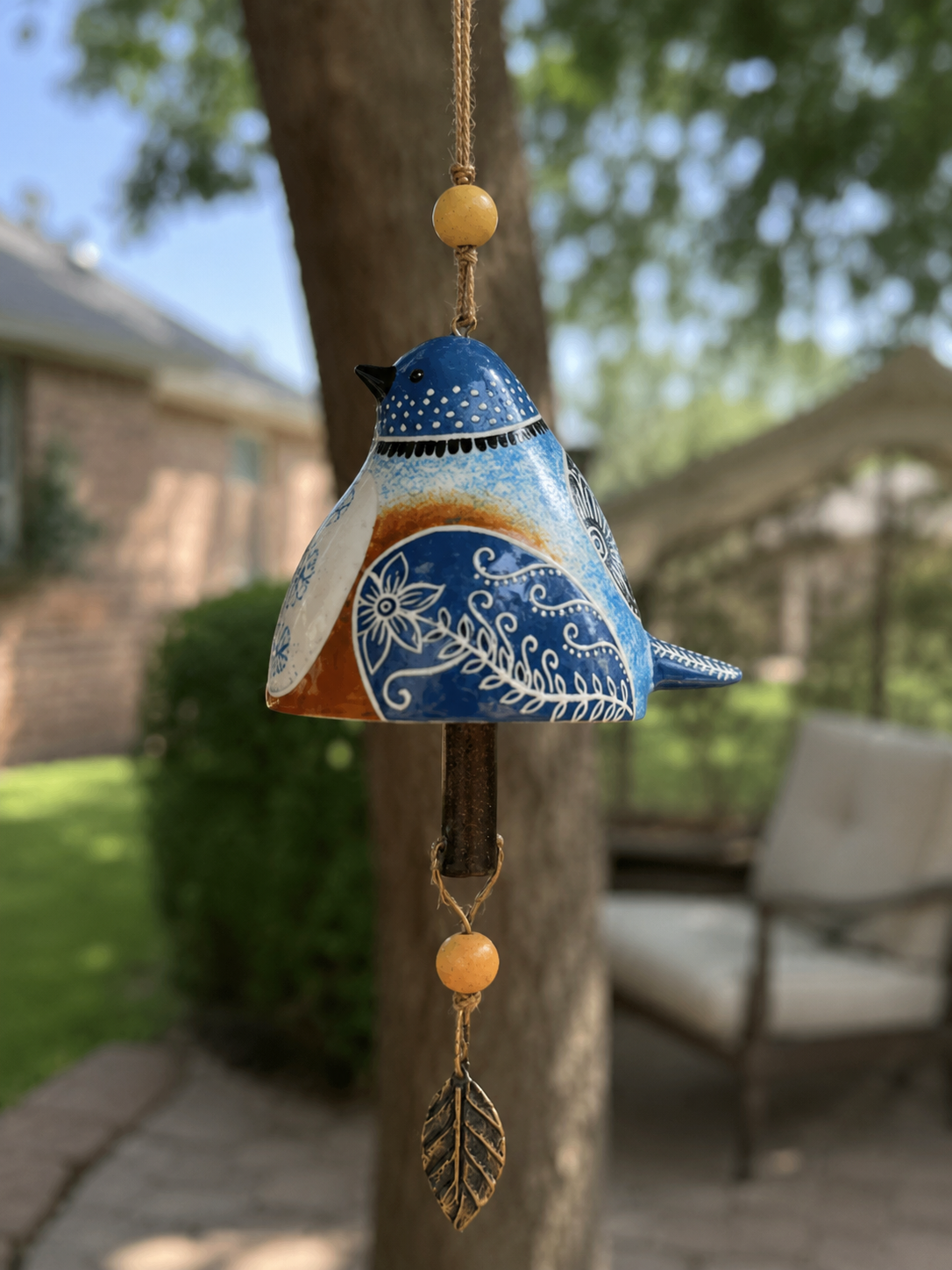 100% Hand-Painted Bird wind Chimes (Handmade by Jordan Maynard)-Buy 2 Free Shipping