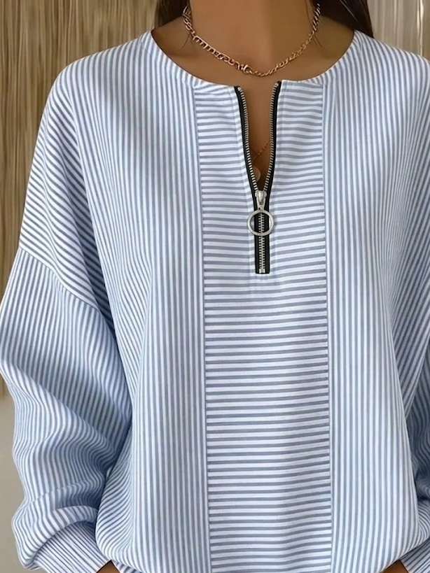 New Arrivals🔥Crew Neck Striped Vintage Sweatshirt