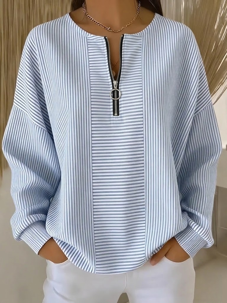 New Arrivals🔥Crew Neck Striped Vintage Sweatshirt