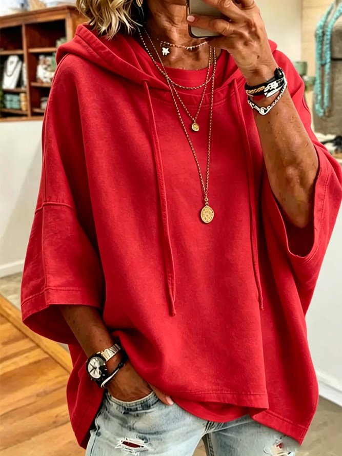 New Arrivals🔥Women's Loose Casual Hooded Sweatshirt