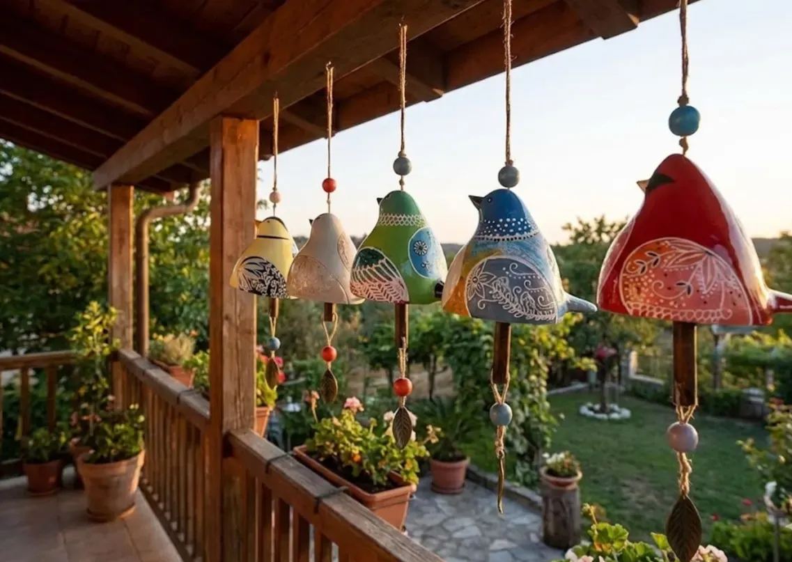 100% Hand-Painted Bird wind Chimes (Handmade by Jordan Maynard)-Buy 2 Free Shipping
