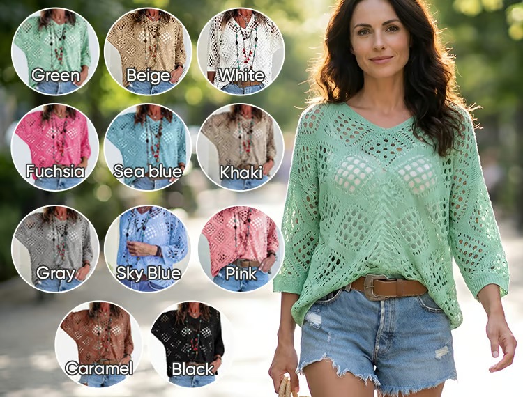  Diamond Airflow Top Breezy coverage without the heavy cardigan feel.