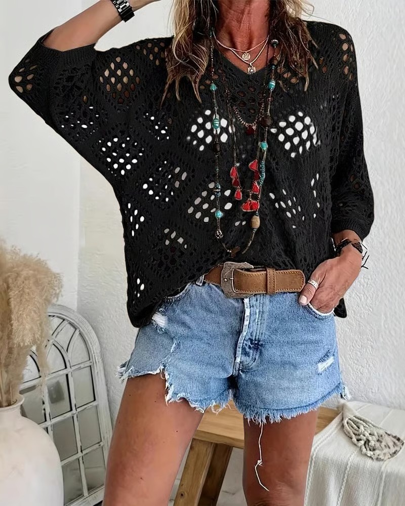  Diamond Airflow Top Breezy coverage without the heavy cardigan feel.
