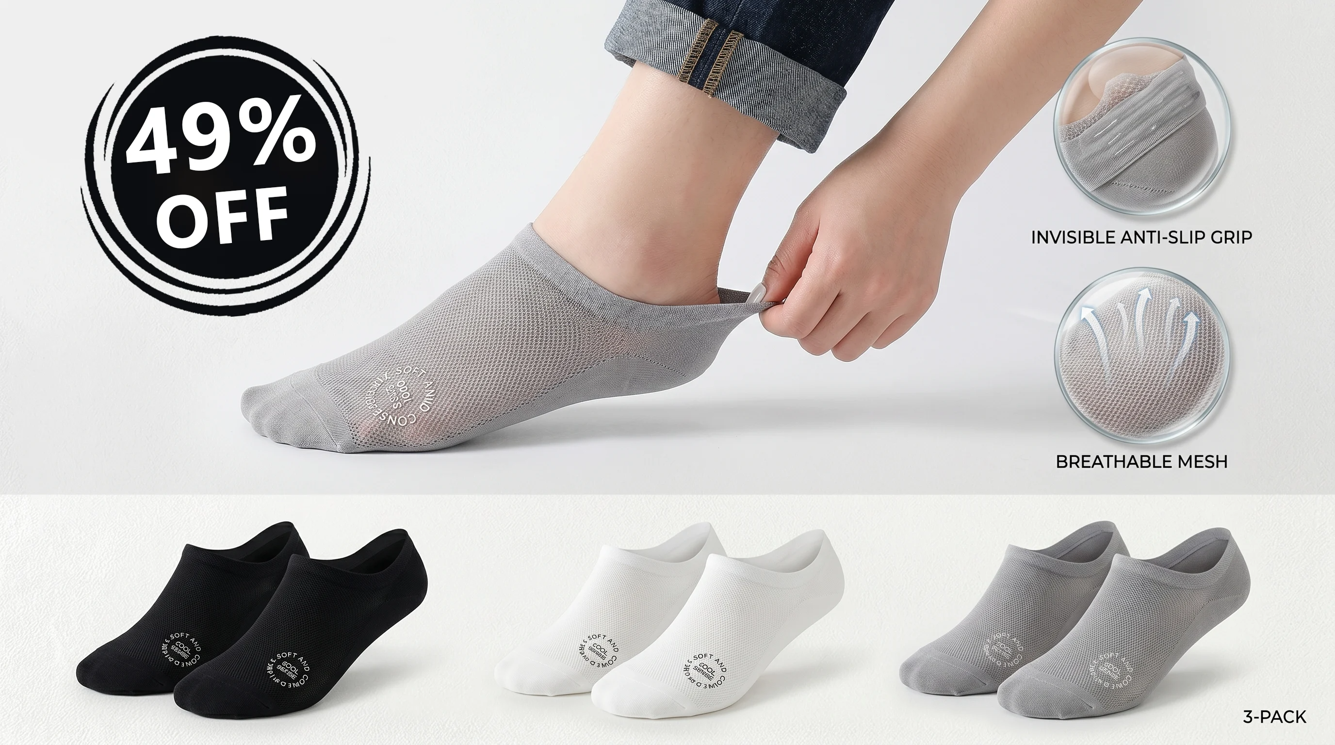 The No-Show Socks That Stay Invisible — Without Slipping Off