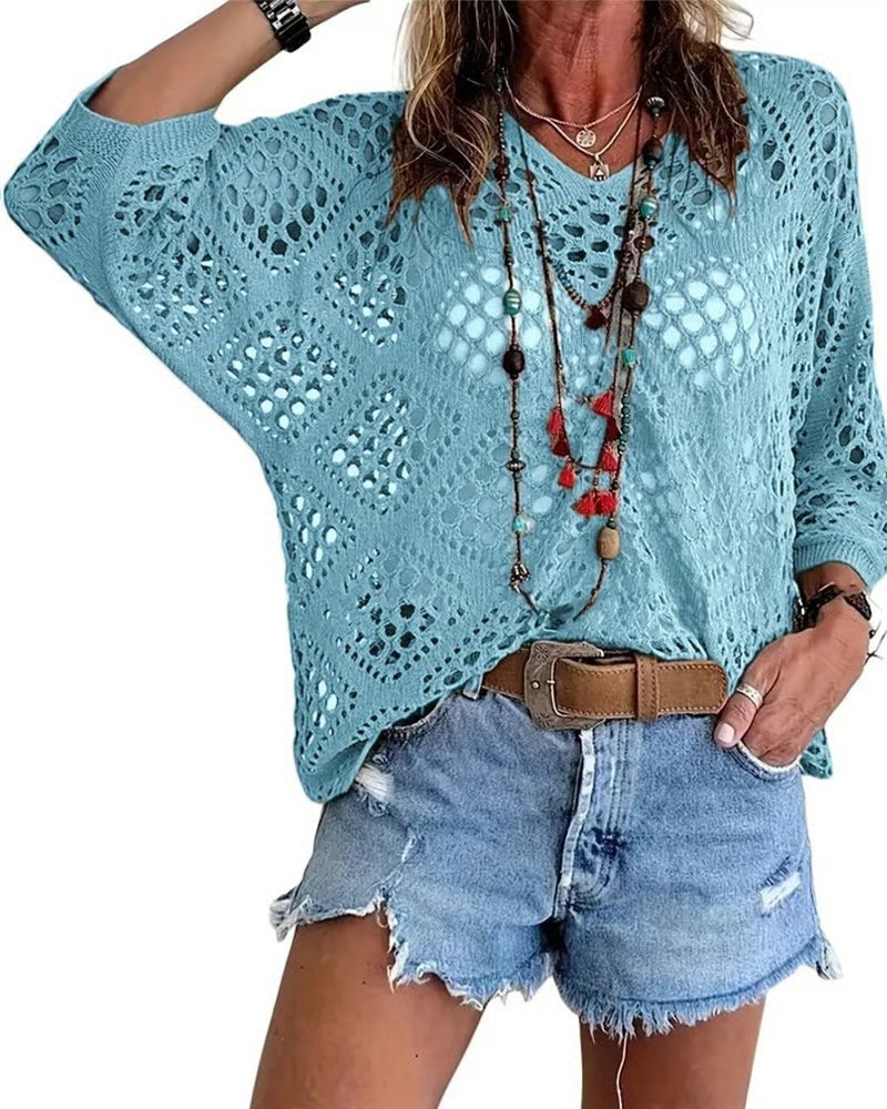  Diamond Airflow Top Breezy coverage without the heavy cardigan feel.
