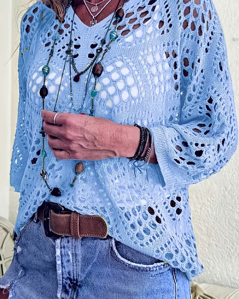  Diamond Airflow Top Breezy coverage without the heavy cardigan feel.