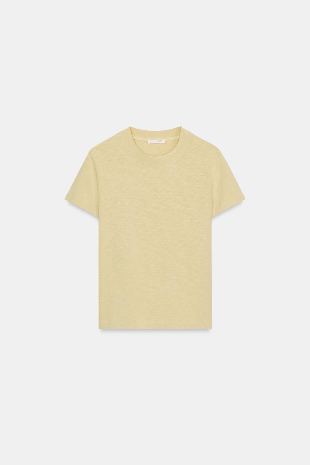 SLUB KNIT COTTON T-SHIRT