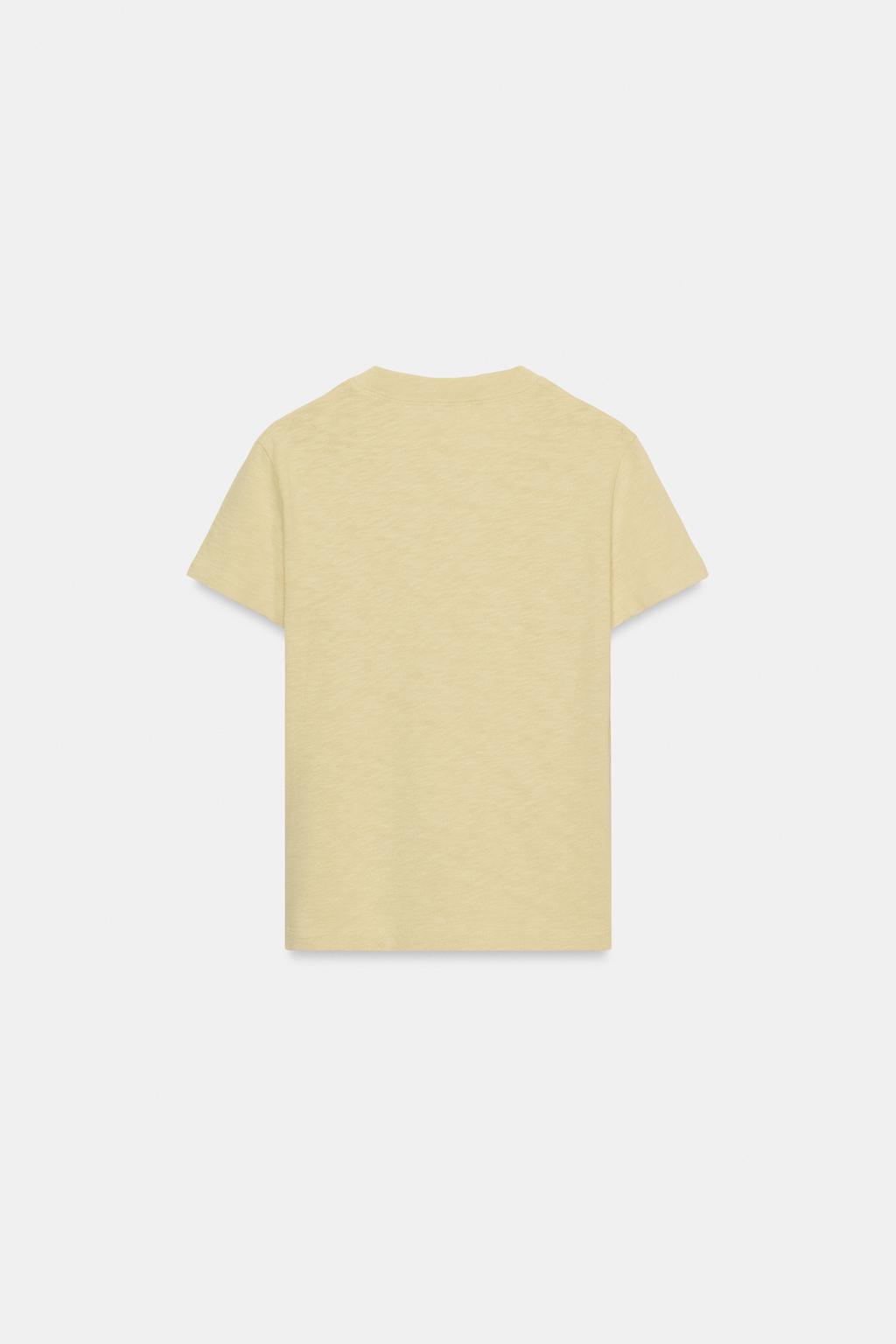 SLUB KNIT COTTON T-SHIRT