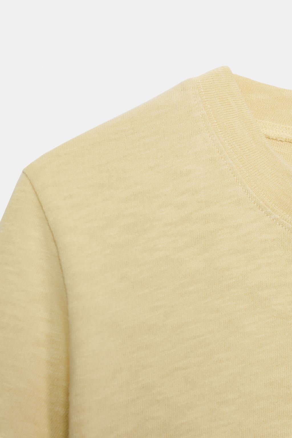 SLUB KNIT COTTON T-SHIRT